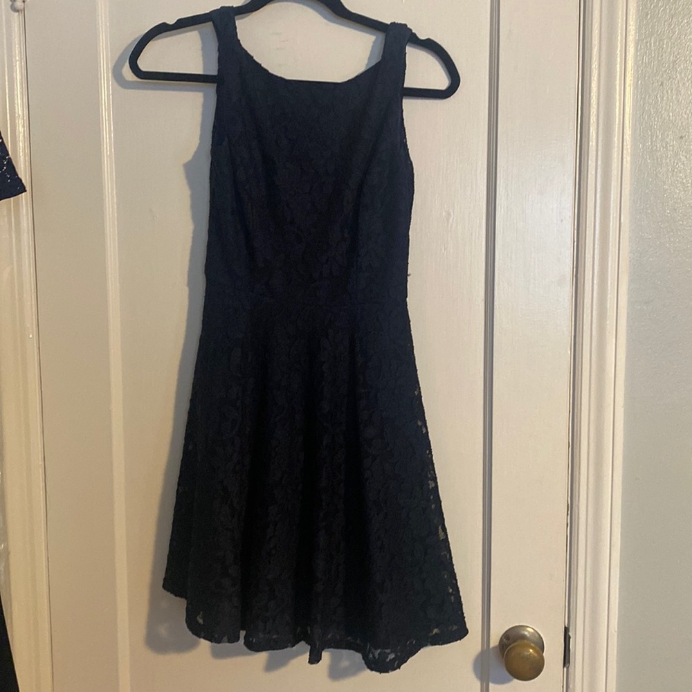 Navy blue lace dress